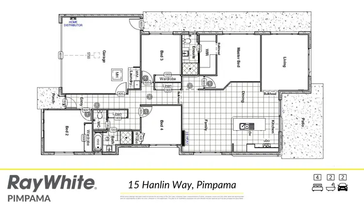 Floorplan of Homely house listing, 15 Hanlin Way, Pimpama QLD 4209