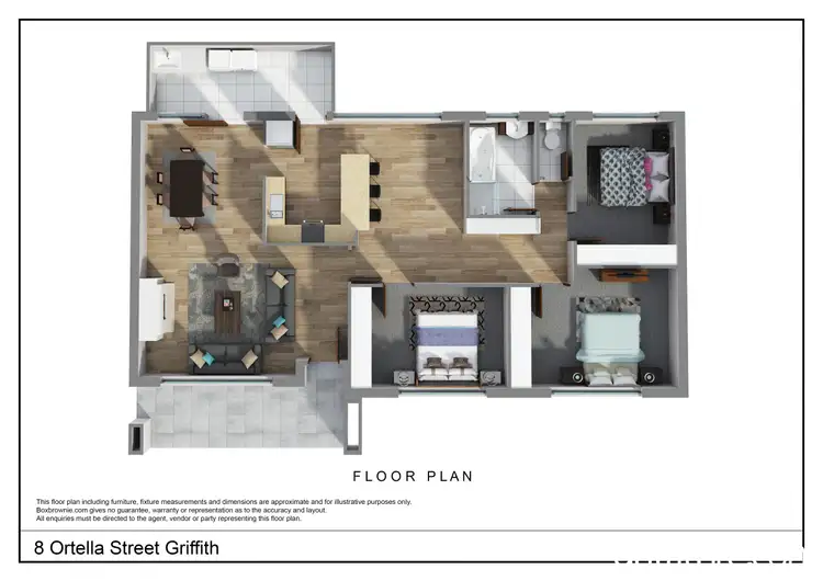 Floorplan of Homely house listing, 8 Ortella Street, Griffith NSW 2680
