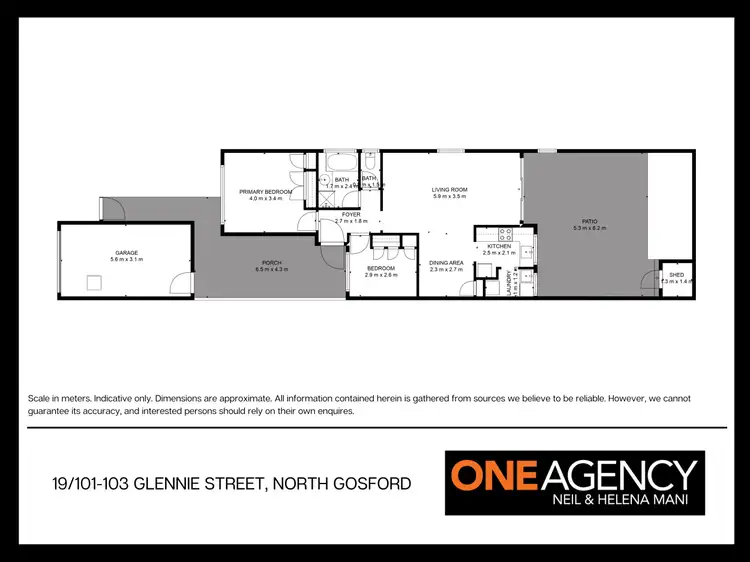 Floorplan of Homely villa listing, 19/101-103 Glennie Street, North Gosford NSW 2250