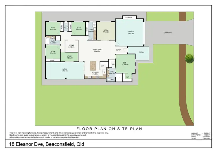 Floorplan of Homely house listing, 18 Eleanor Drive, Beaconsfield QLD 4740