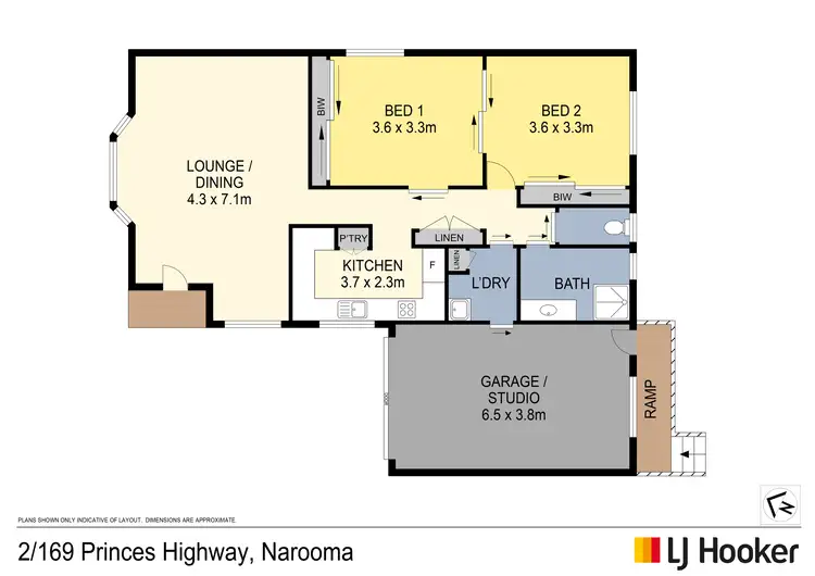 Floorplan of Homely villa listing, 2/169 Princes Highway, Narooma NSW 2546
