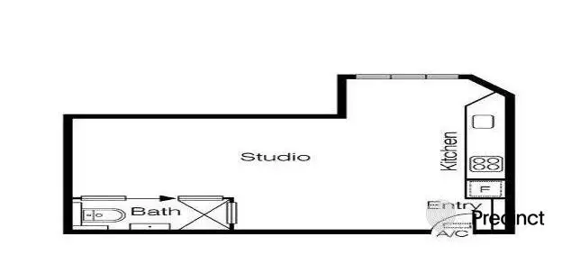 Floorplan of Homely apartment listing, 1101/480 Collins St, Melbourne VIC 3000