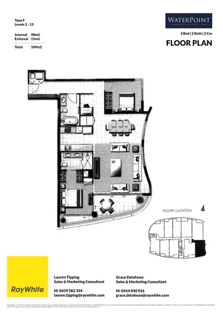 Floorplan of Homely unit listing, 3506/5 Harbour Side Court, Biggera Waters QLD 4216