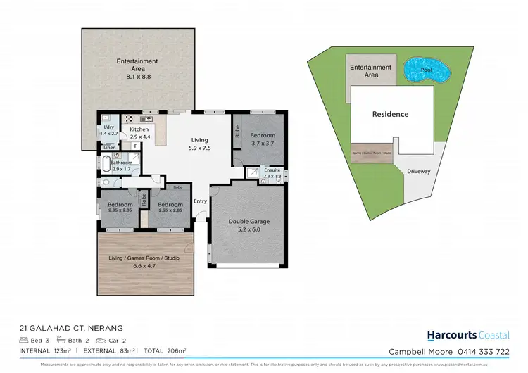 Floorplan of Homely house listing, 21 Galahad Court, Nerang QLD 4211