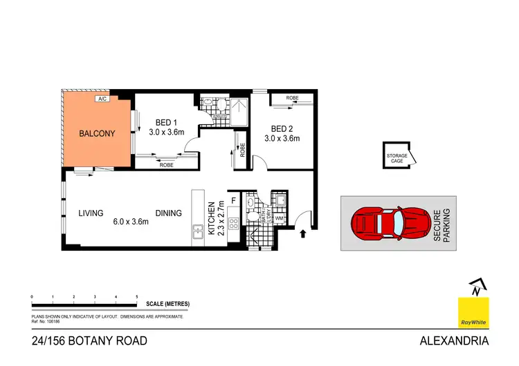 Floorplan of Homely apartment listing, 24/156 Botany Road, Alexandria NSW 2015