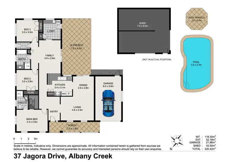 Floorplan of Homely house listing, 37 Jagora Drive, Albany Creek QLD 4035