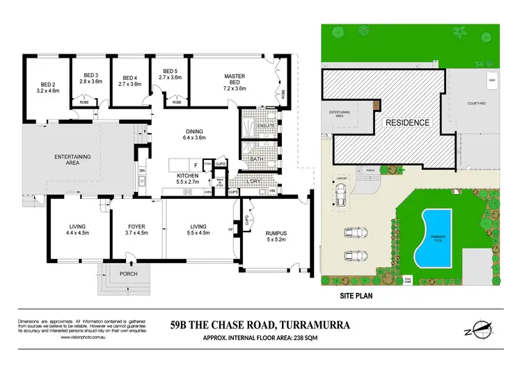 Floorplan of Homely house listing, 59B The Chase Road, Turramurra NSW 2074