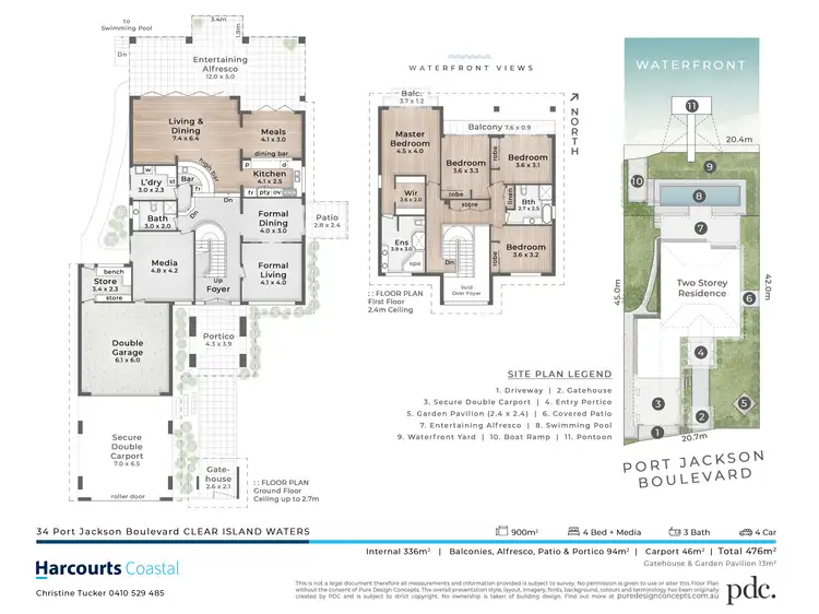 Floorplan of Homely house listing, 34 Port Jackson Boulevard, Clear Island Waters QLD 4226
