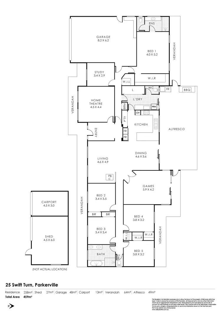 Floorplan of Homely house listing, 25 Swift Turn, Parkerville WA 6081