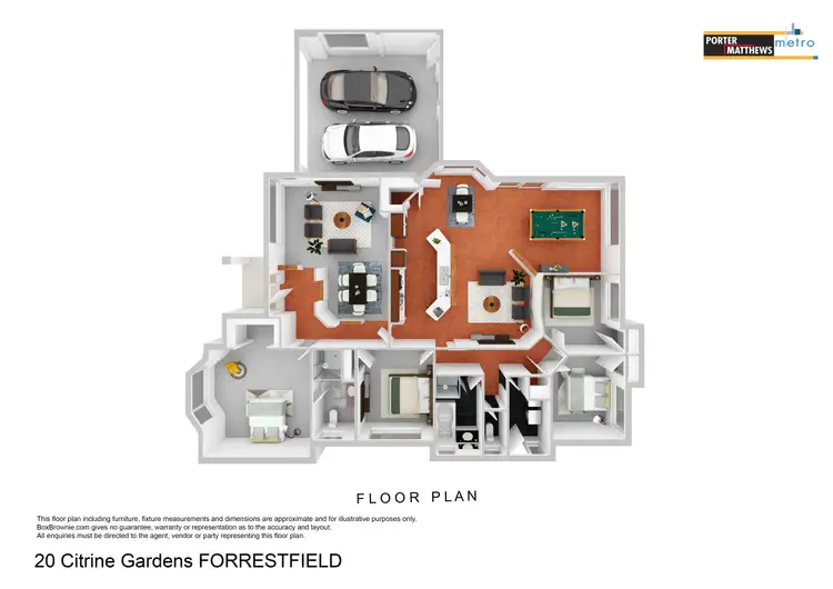 Floorplan of Homely house listing, 20 Citrine Gardens, Forrestfield WA 6058