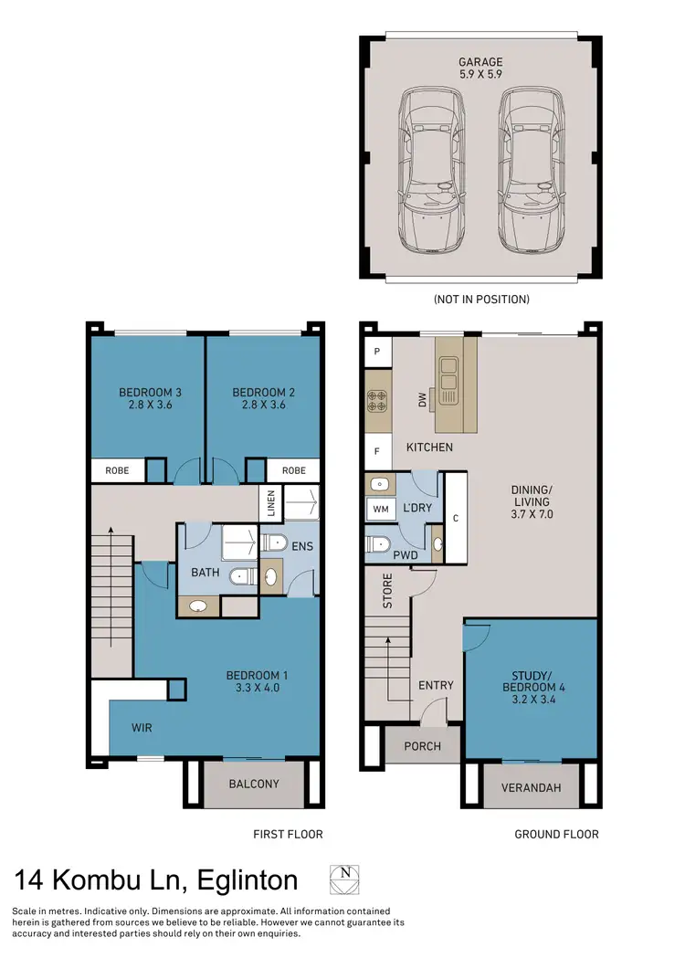 Floorplan of Homely house listing, 14 Kombu Lane, Eglinton WA 6034
