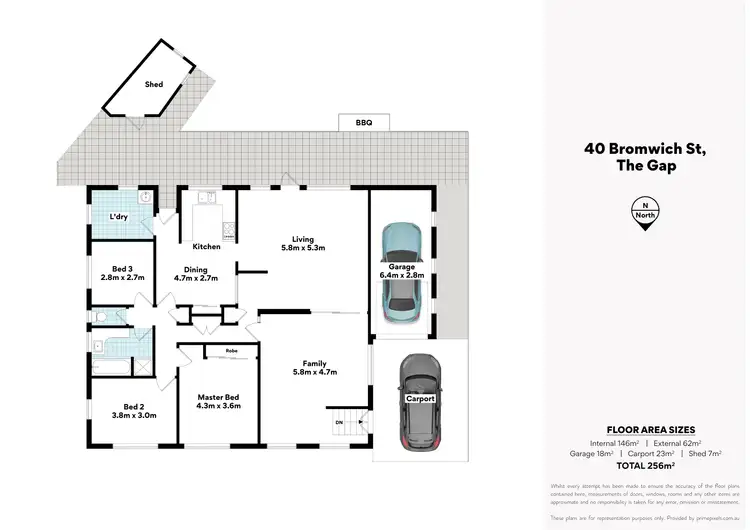 Floorplan of Homely house listing, 40 Bromwich St, The Gap QLD 4061