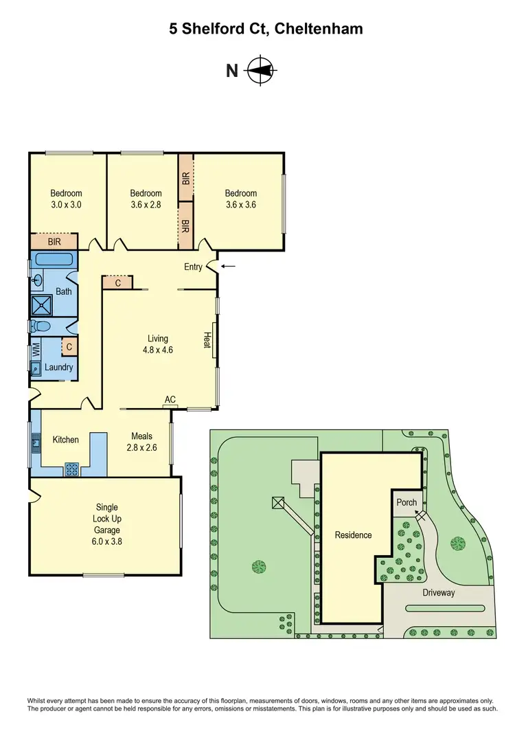 Floorplan of Homely house listing, 5 Shelford Court, Cheltenham VIC 3192