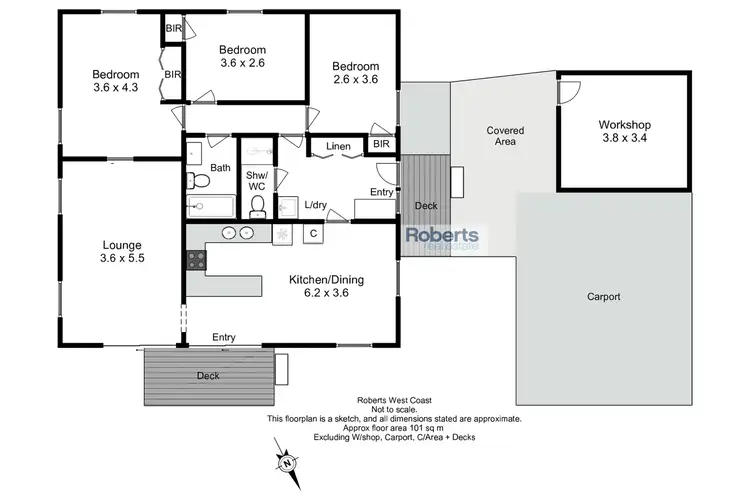 Floorplan of Homely house listing, 4 Henry Street, Strahan TAS 7468