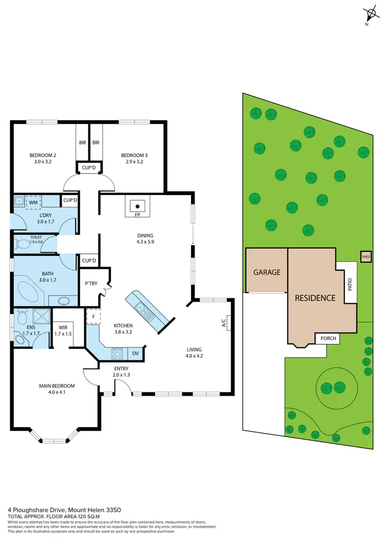 Floorplan of Homely house listing, 4 Ploughshare Drive, Mount Helen VIC 3350