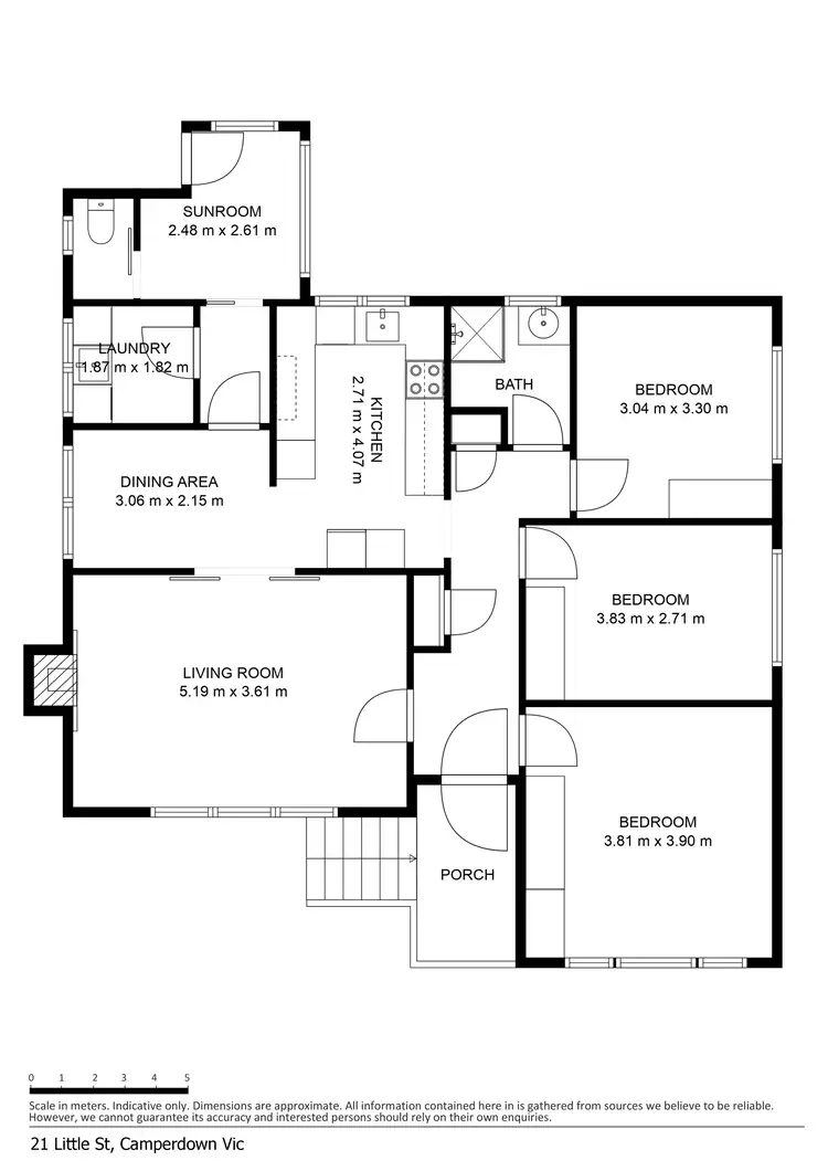 Floorplan of Homely house listing, 21 Little Street, Camperdown VIC 3260