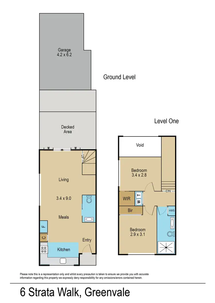 Floorplan of Homely house listing, 6 Strata Walk, Greenvale VIC 3059