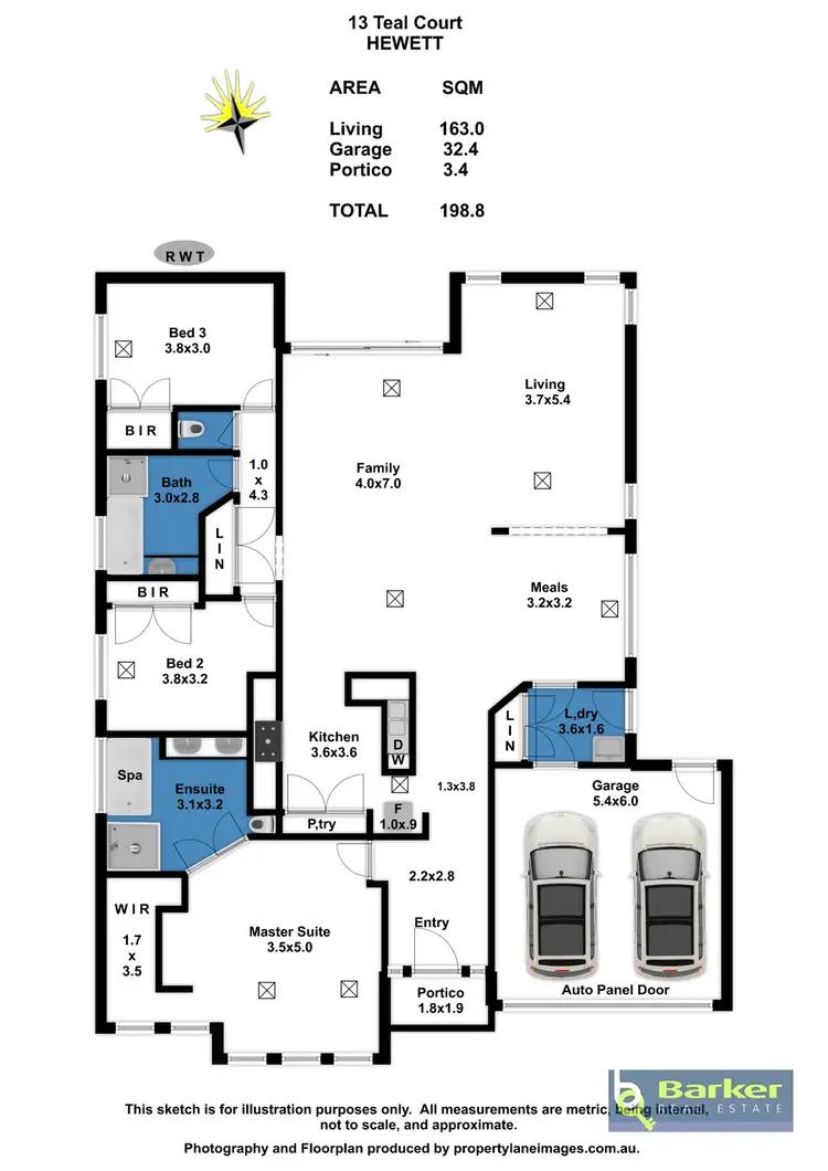 Floorplan of Homely house listing, 13 Teal Court, Hewett SA 5118