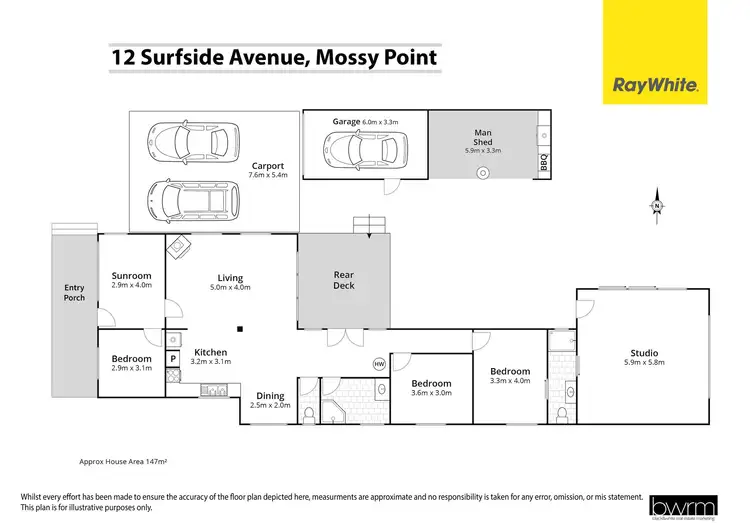 Floorplan of Homely house listing, 12 Surfside Avenue, Mossy Point NSW 2537
