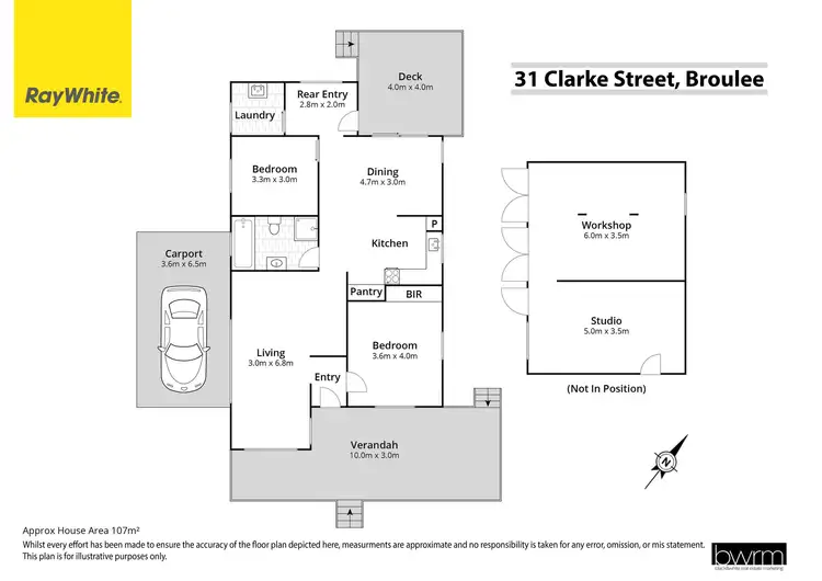 Floorplan of Homely house listing, 31 Clarke Street, Broulee NSW 2537