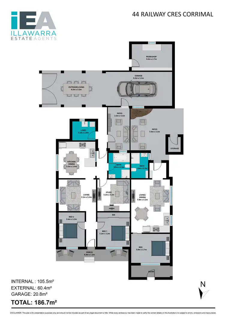 Floorplan of Homely house listing, 44 Railway Street, Corrimal NSW 2518