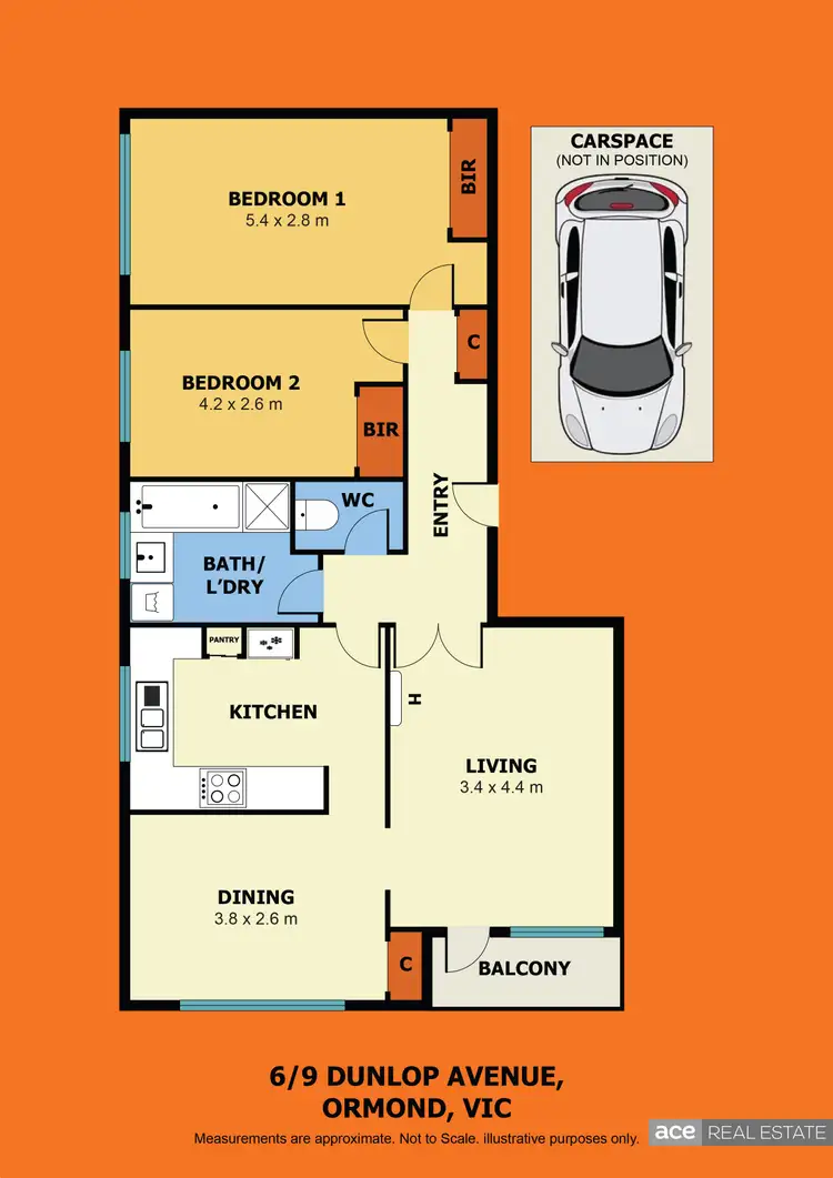 Floorplan of Homely apartment listing, 6/9 Dunlop Avenue, Ormond VIC 3204