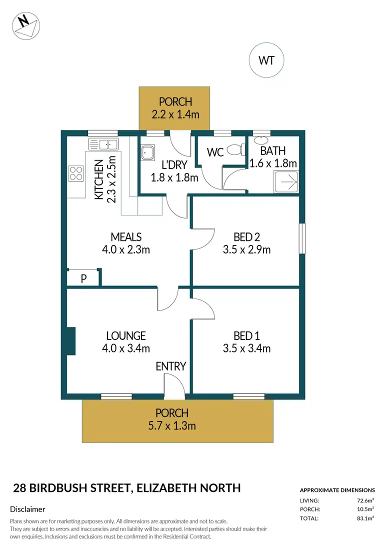 Floorplan of Homely house listing, 28 Birdbush Street, Elizabeth North SA 5113