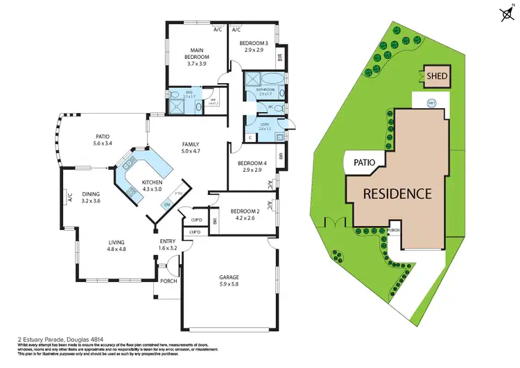 Floorplan of Homely house listing, 2 Estuary Parade, Douglas QLD 4814