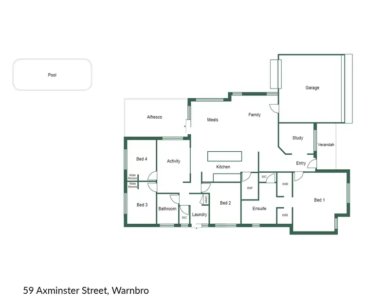 Floorplan of Homely house listing, 59 Axminster Street, Warnbro WA 6169