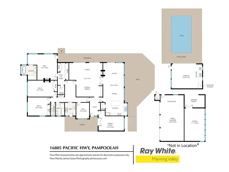 Floorplan of Homely rural property listing, 16805 Pacific Highway, Pampoolah NSW 2430