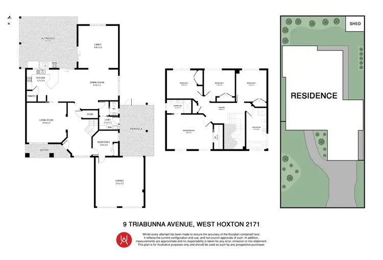 Floorplan of Homely house listing, 9 Triabunna Avenue, West Hoxton NSW 2171