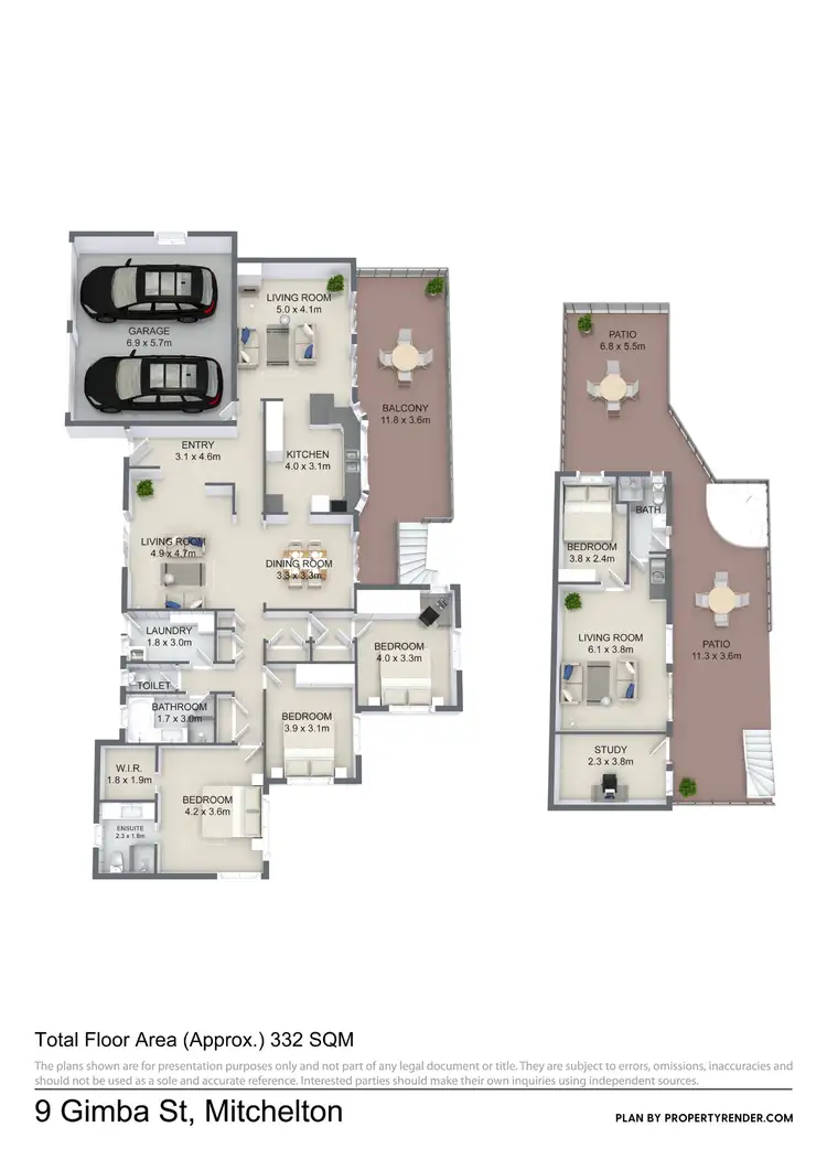 Floorplan of Homely house listing, 9 Gimba Street, Mitchelton QLD 4053