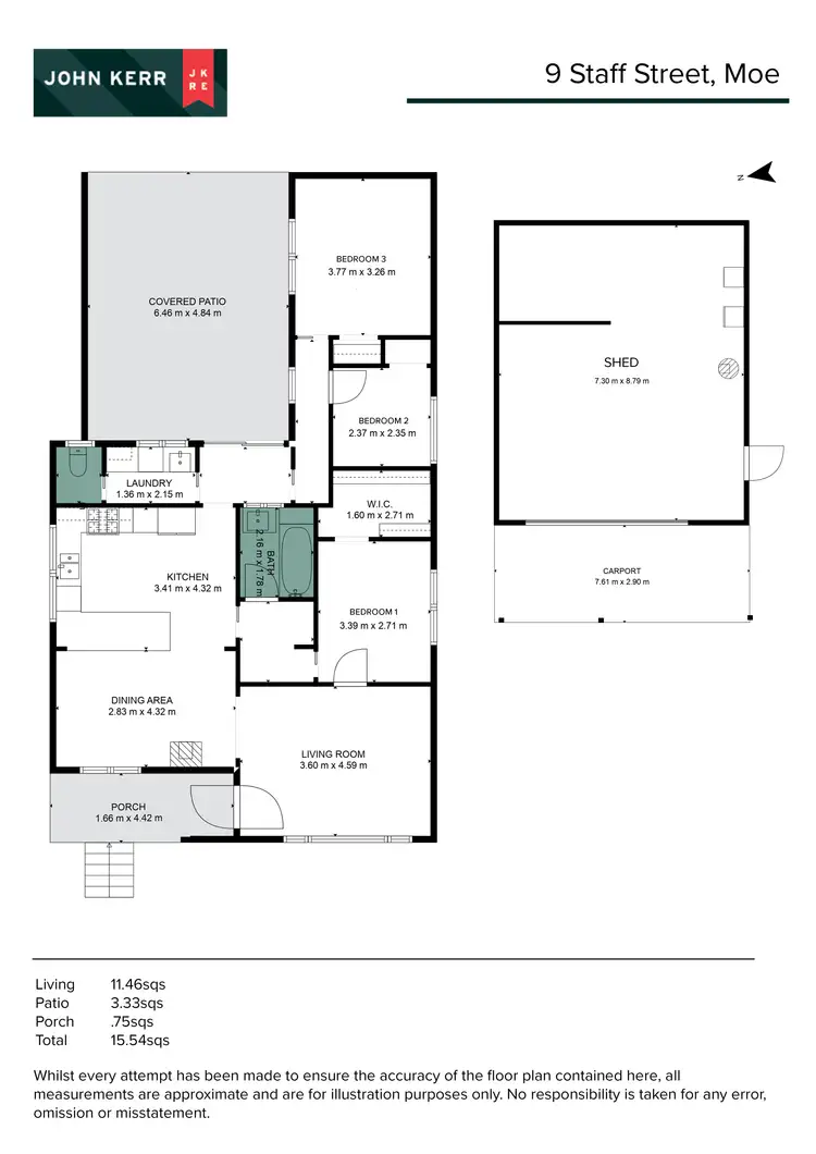 Floorplan of Homely house listing, 9 Staff Street, Moe VIC 3825
