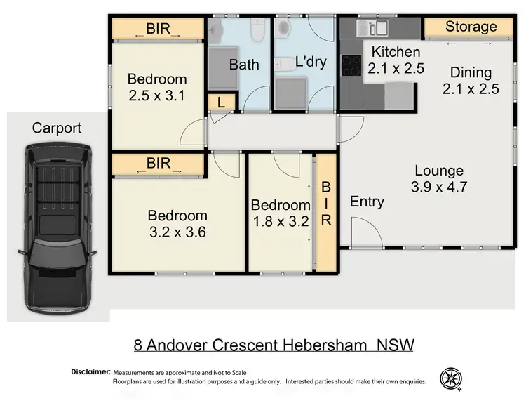 Floorplan of Homely house listing, 8 Andover Crescent, Hebersham NSW 2770