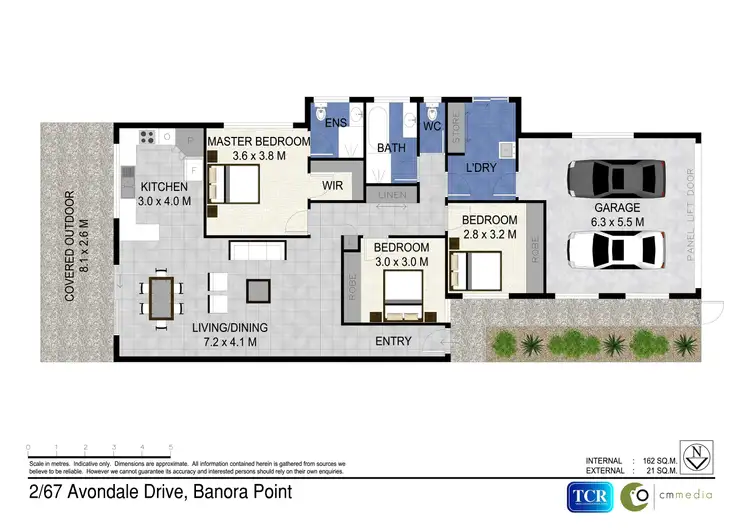 Floorplan of Homely semi-detached listing, 2/67 Avondale Drive, Banora Point NSW 2486