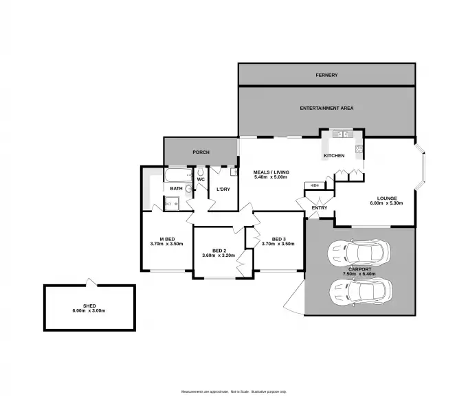 Floorplan of Homely house listing, 2 Cooks Place, West Wodonga VIC 3690