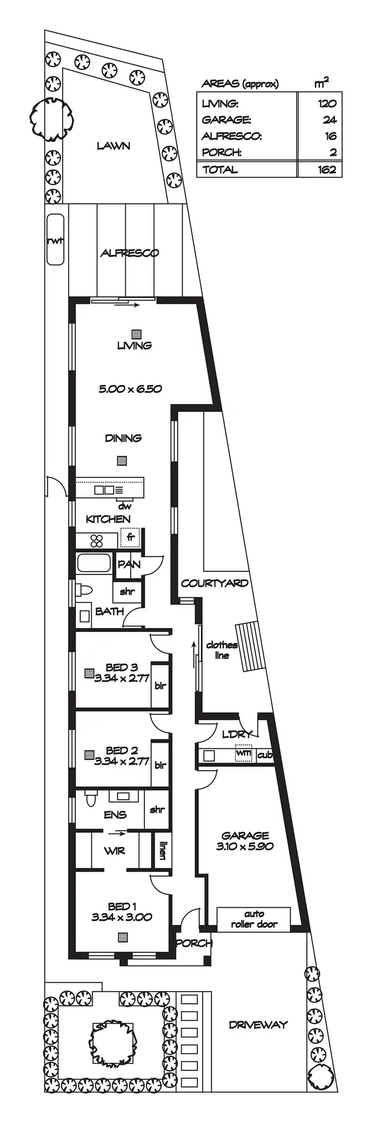 Floorplan of Homely house listing, 1B Conrad Street, Northfield SA 5085