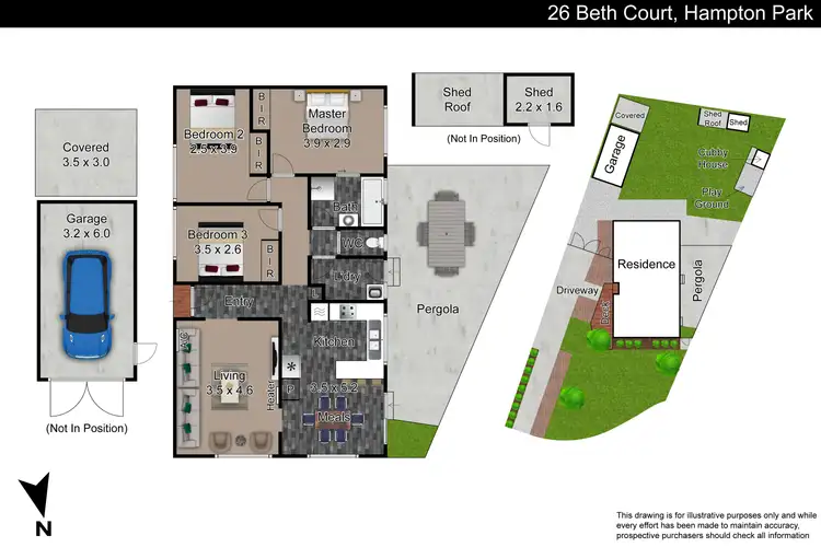 Floorplan of Homely house listing, 26 Beth Court, Hampton Park VIC 3976