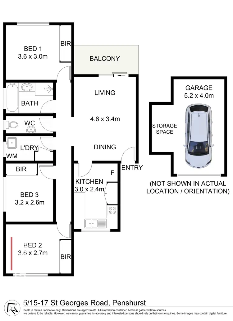 Floorplan of Homely unit listing, 5/15-17 St Georges road, Penshurst NSW 2222