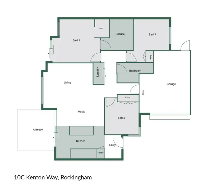 Floorplan of Homely villa listing, 10C Kenton Way, Rockingham WA 6168