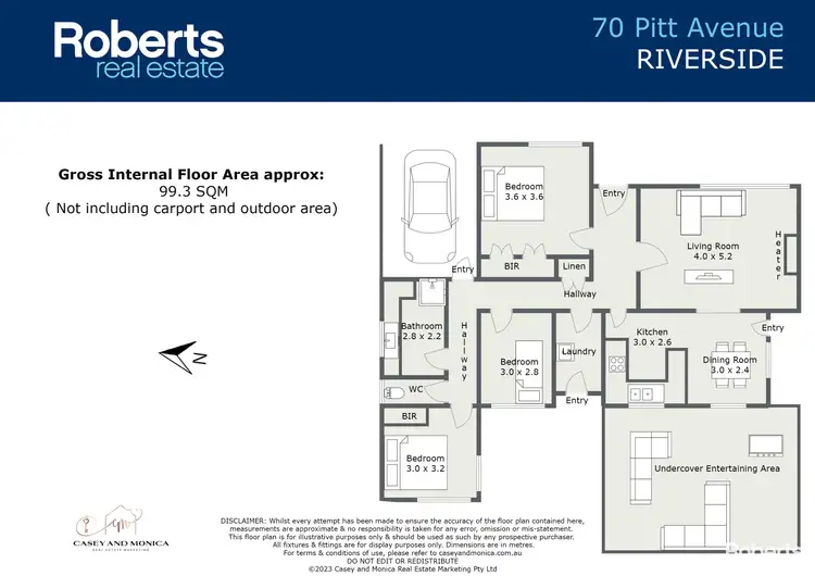 Floorplan of Homely house listing, 70 Pitt Avenue, Riverside TAS 7250