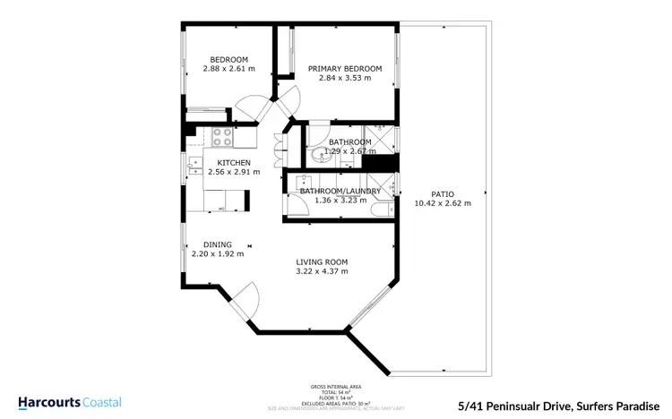 Floorplan of Homely apartment listing, 5/41 Peninsular Drive, Surfers Paradise QLD 4217