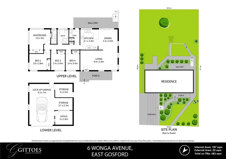 Floorplan of Homely house listing, 6 Wonga Avenue, East Gosford NSW 2250