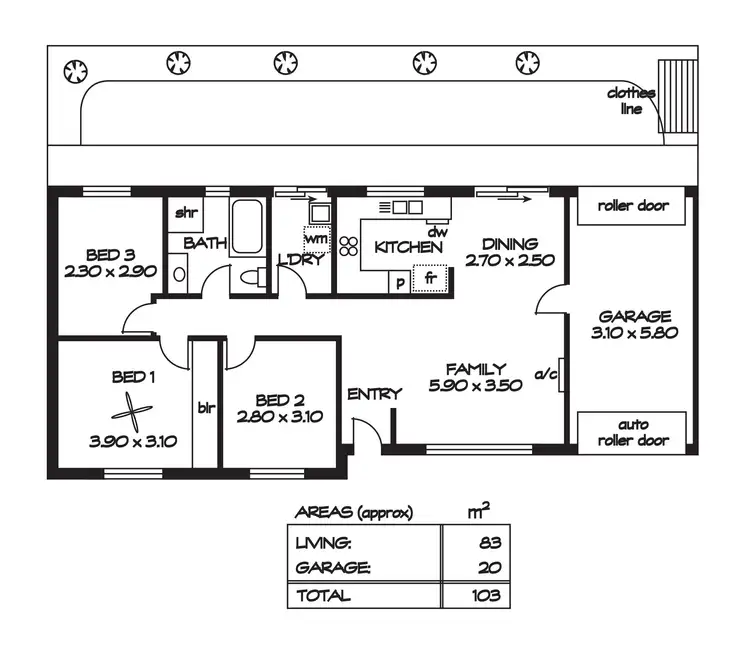 Floorplan of Homely unit listing, 1/8 Salisbury Highway, Salisbury SA 5108
