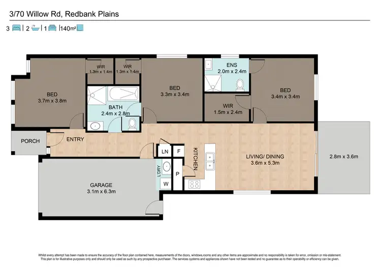 Floorplan of Homely house listing, 3/70 Willow Road, Redbank Plains QLD 4301