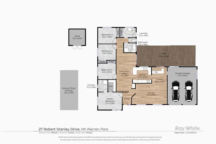 Floorplan of Homely house listing, 27 Robert Stanley Drive, Mount Warren Park QLD 4207