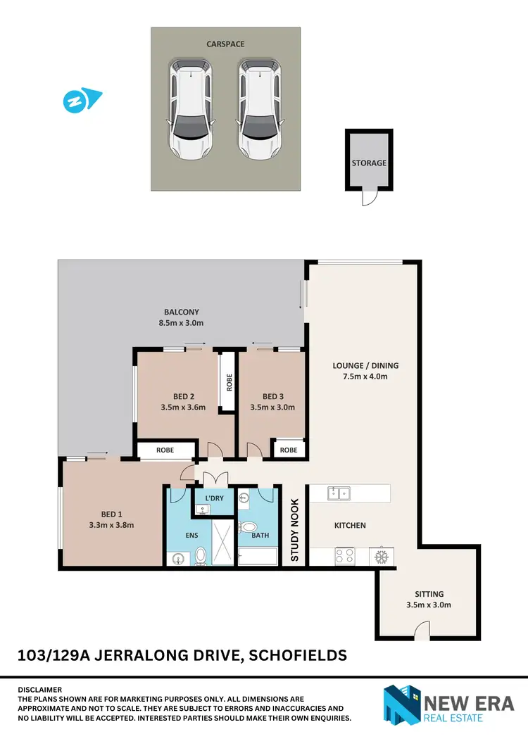 Floorplan of Homely apartment listing, 103/129A JERRALONG DRIVE, Schofields NSW 2762