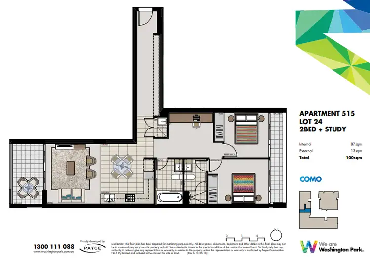 Floorplan of Homely unit listing, 515/7 Washington Avenue, Riverwood NSW 2210