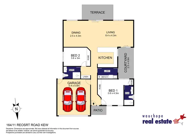 Floorplan of Homely retirement listing, 164/11 Resort Road, Laurieton NSW 2443