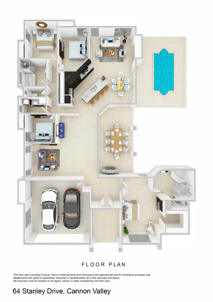 Floorplan of Homely house listing, 64 Stanley Drive, Cannon Valley QLD 4800